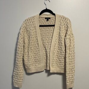 RW&CO 100% Cotton Cream Knit Cardigan Size Small